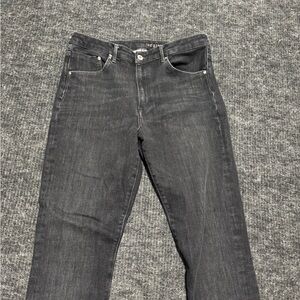 DENIM & CO. Black Denim Jeans Button Detail